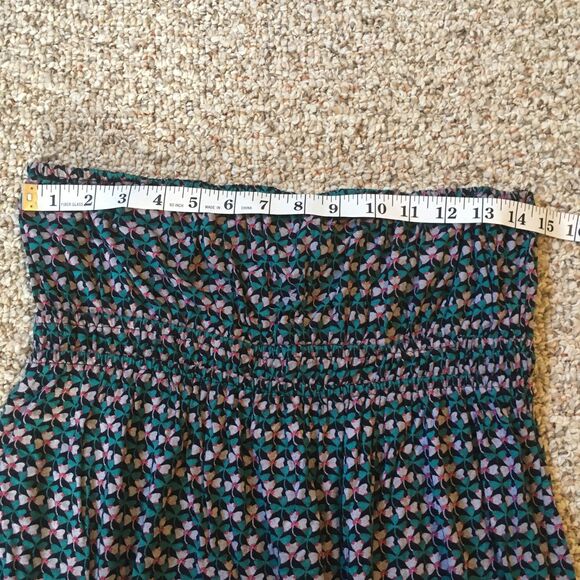 XXI Strapless Shamrock Mini Dress Size L Green St Patricks Spring Break Tube Top - Picture 7 of 8